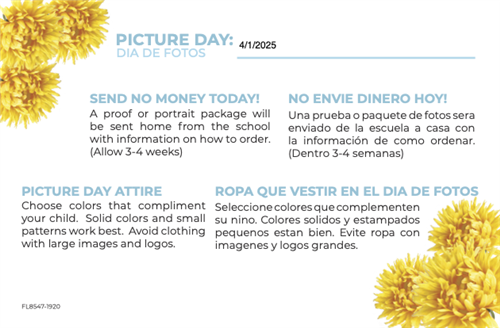 Picture Day flyer from Strawbridge Studios